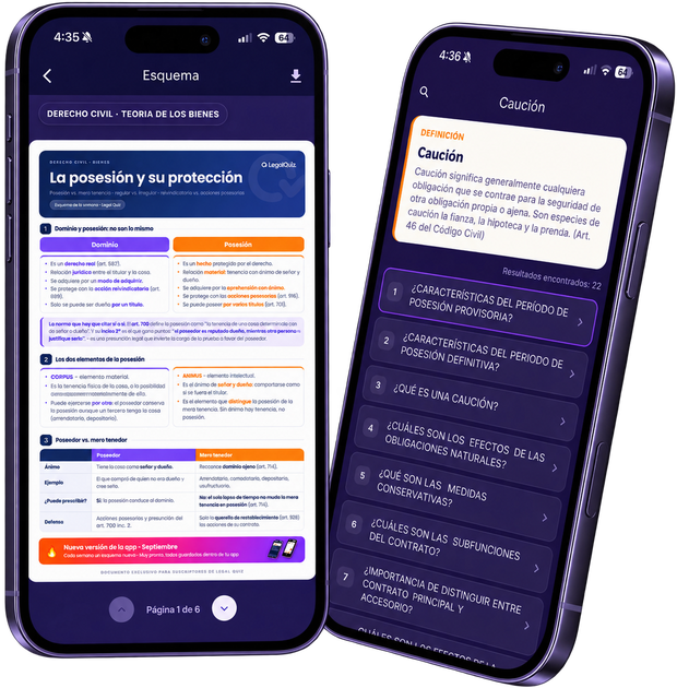 Esquema semanal descargable y buscador de conceptos jurídicos