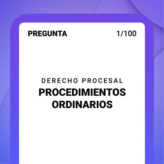 Caja Derecho Procesal Juicio Ordinario