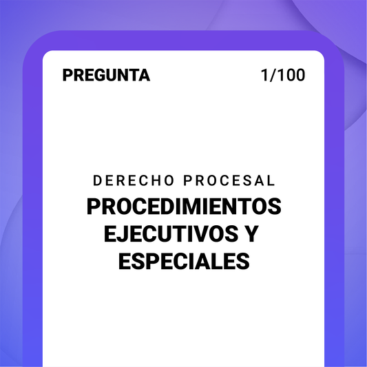 Caja Derecho Procesal Juicio ejecutivo y especiales