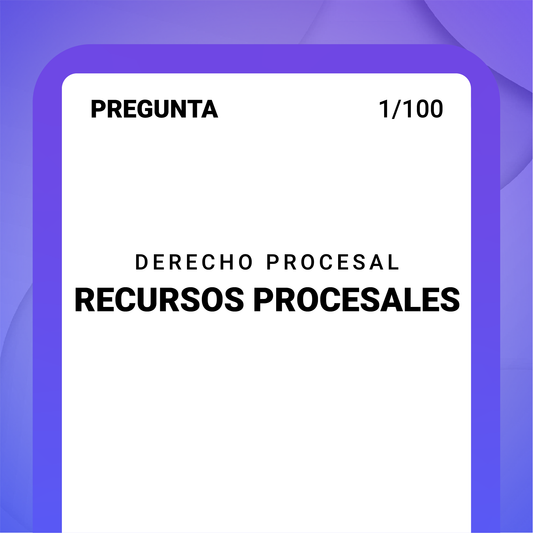 Caja Derecho Procesal Recursos