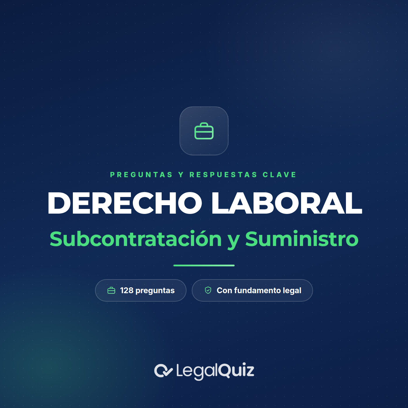 👷‍♀️PDF LABORAL | Subcontratación y Suministro