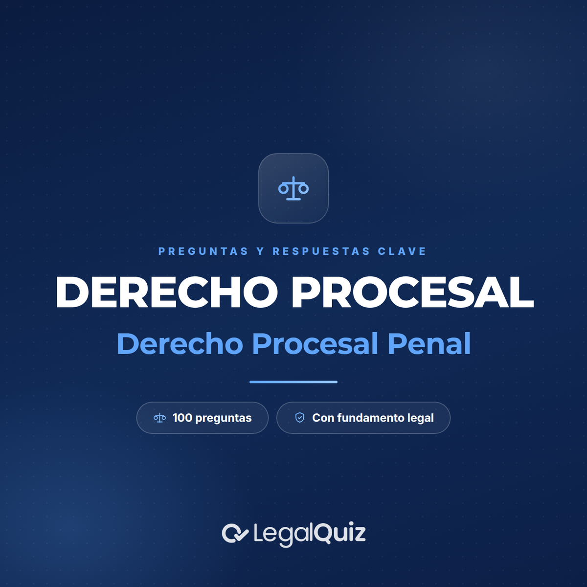⚖️ PDF PROCESAL | Derecho Procesal Penal