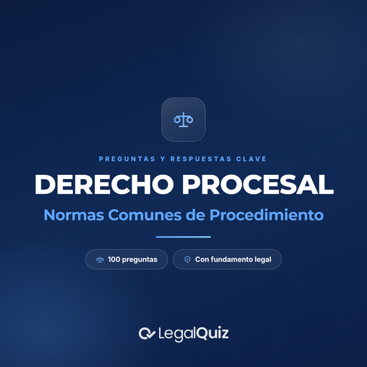 ⚖️ PDF PROCESAL | Normas Comunes de Procedimiento