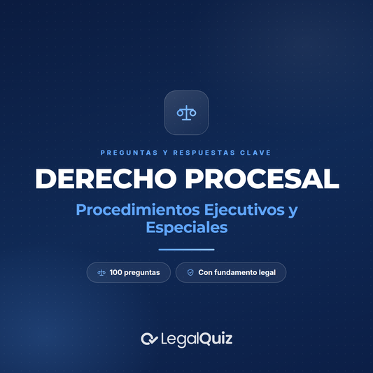 ⚖️ PDF PROCESAL | Procedimientos Ejecutivos y Especiales