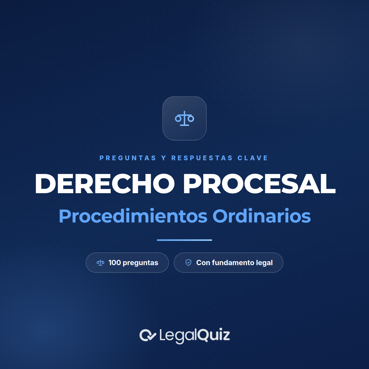 ⚖️ PDF PROCESAL |  Procedimientos Ordinarios